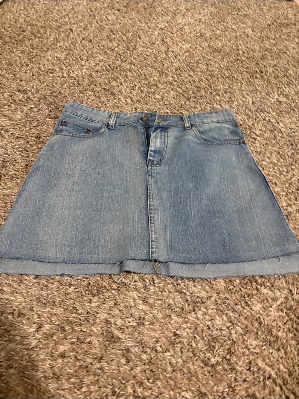 Sadie & Sage Light Blue Denim Mini Skirt